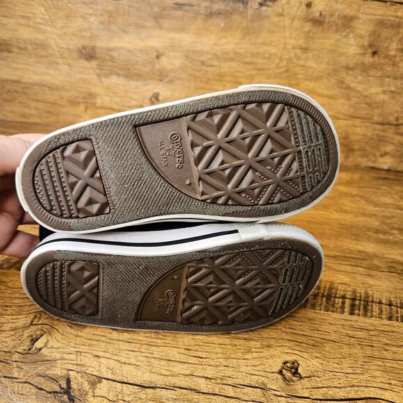 Converse All Star black hook loop size 9 sneakers - Picture 4 of 8